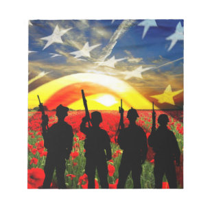 USA In Honour Notepad