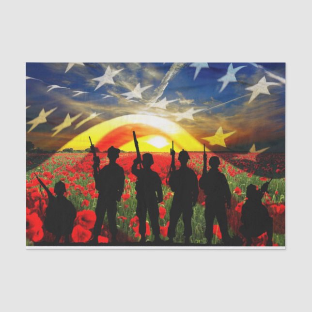 USA In Honour Tissue Paper (Front)