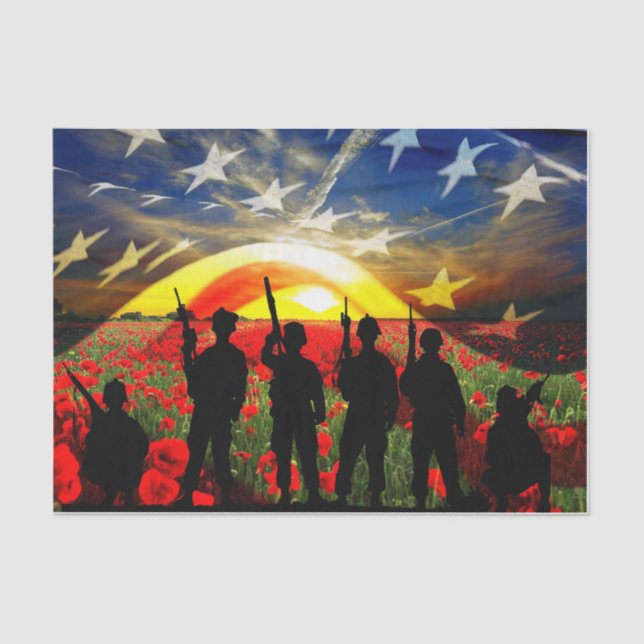 USA In Honour Tissue Paper (Front)