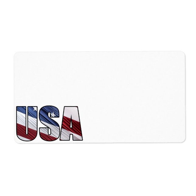 USA in Red White and Blue American Patriotic Flag (Front)