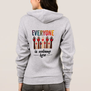 USA Inclusivity for All - Everyone Is Welcome Here Hoodie