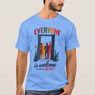 USA Inclusivity for All - Everyone Is Welcome Here T-Shirt