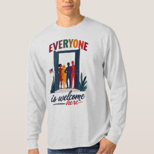 USA Inclusivity for All - Everyone Is Welcome Here T-Shirt