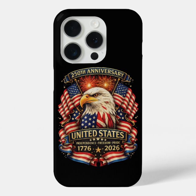 USA Independence 250th Anniversary 1776 2026 Case-Mate iPhone Case (Back)