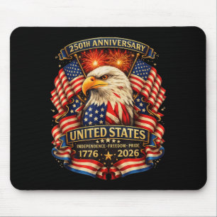 Usa independence 250th anniversary 1776 2026 mouse mat