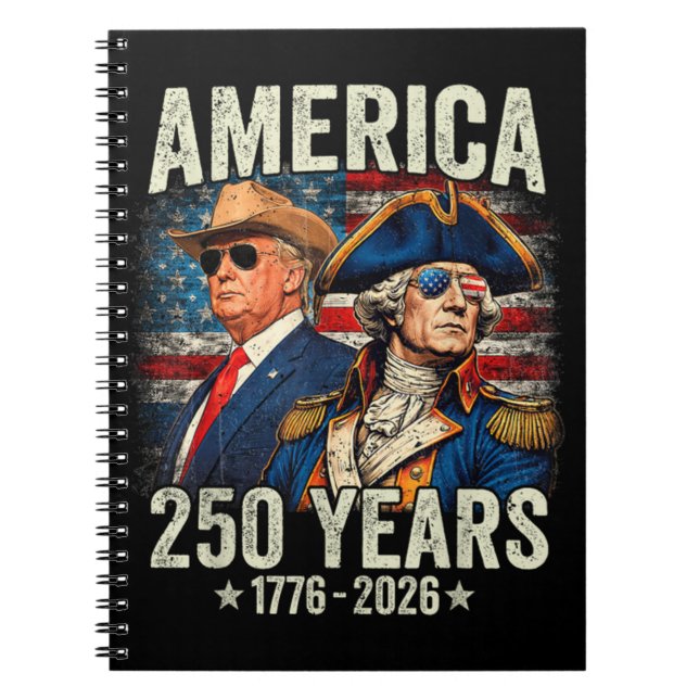 USA Independence 250th Anniversary 1776 2026 Notebook (Front)