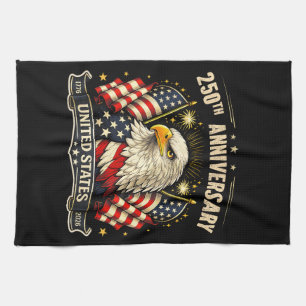 USA Independence 250th Anniversary 1776 2026 Patri Tea Towel
