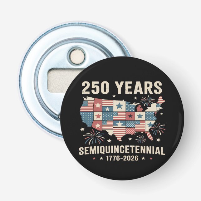 USA Independence 250th Anniversary  Bottle Opener (Front)
