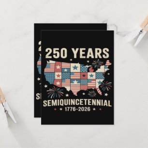 USA Independence 250th Anniversary Invitation