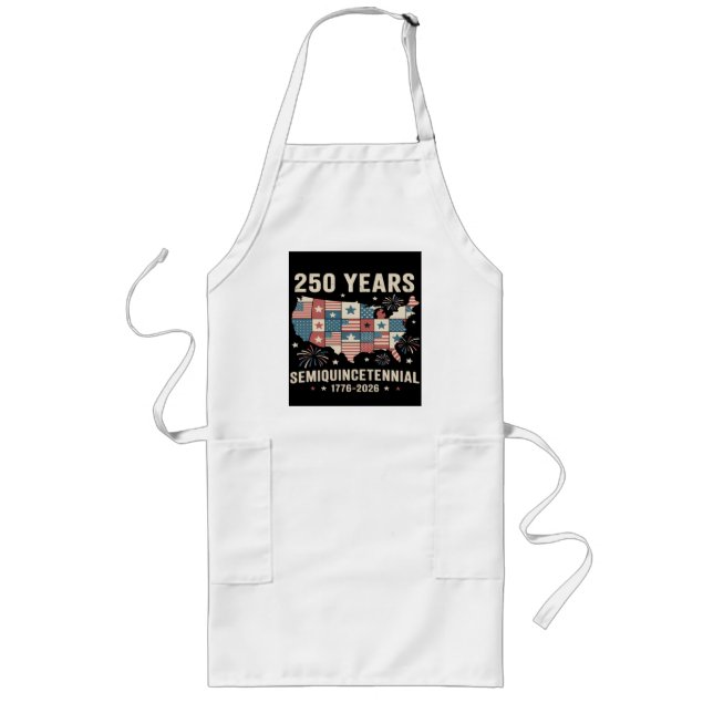 usa independence 250th anniversary long apron (Front)