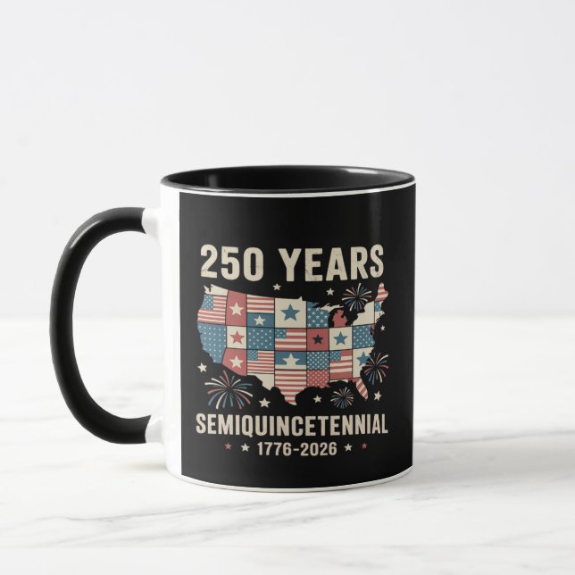 usa independence 250th anniversary mug (Left)