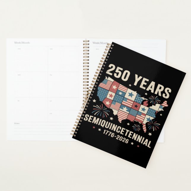usa independence 250th anniversary planner (Display)