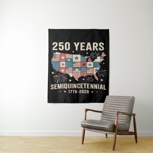usa independence 250th anniversary tapestry (In Situ)