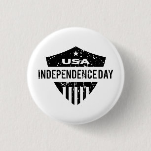 USA Independence Day 4th July 3 Cm Round Badge