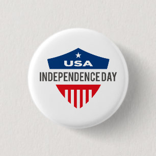 USA Independence Day 4th July 3 Cm Round Badge