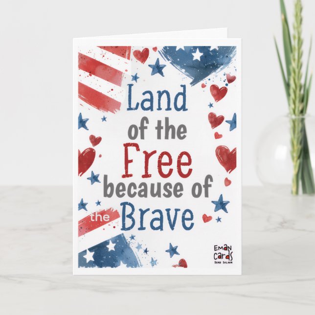 USA Independence Day - Freedom Card (Front)