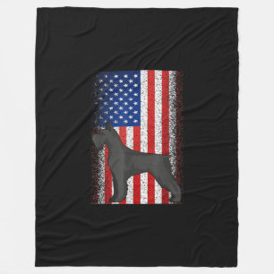 USA Independence Day July 4th American Flag Schnau Fleece Blanket
