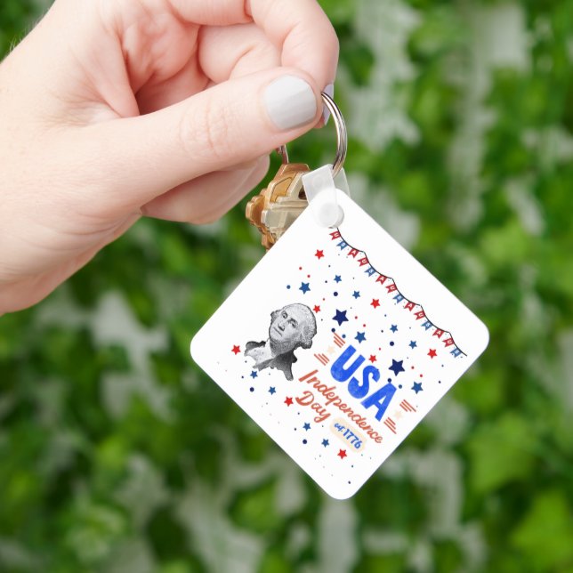 USA Independence Day Key Ring (Hand)