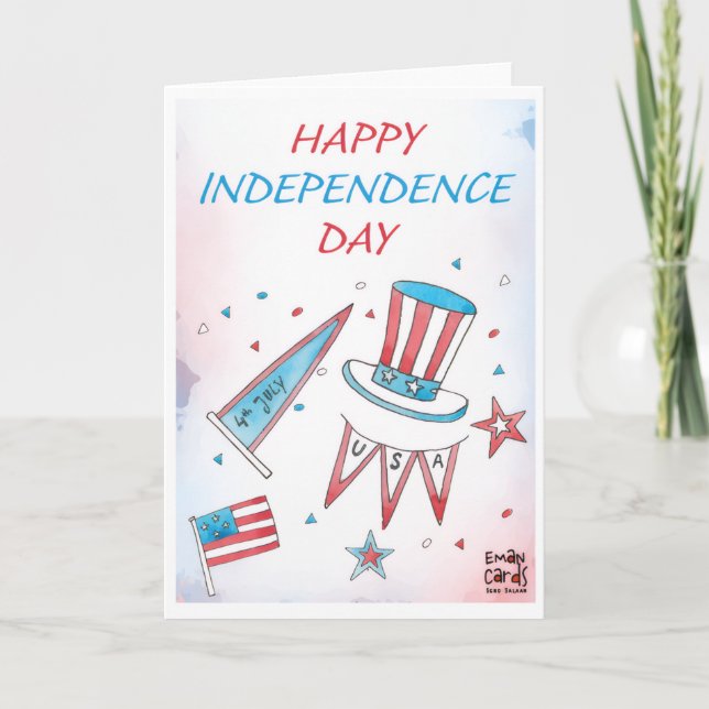 USA Independence Day - Motifs Card (Front)