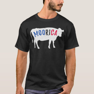 Usa Independence Memorial Day Moo Cow Farm T-Shirt