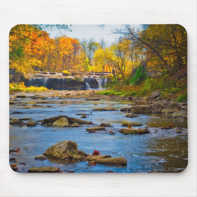 USA, Indiana. Cataract Falls State Recreation Mouse Mat (Front)