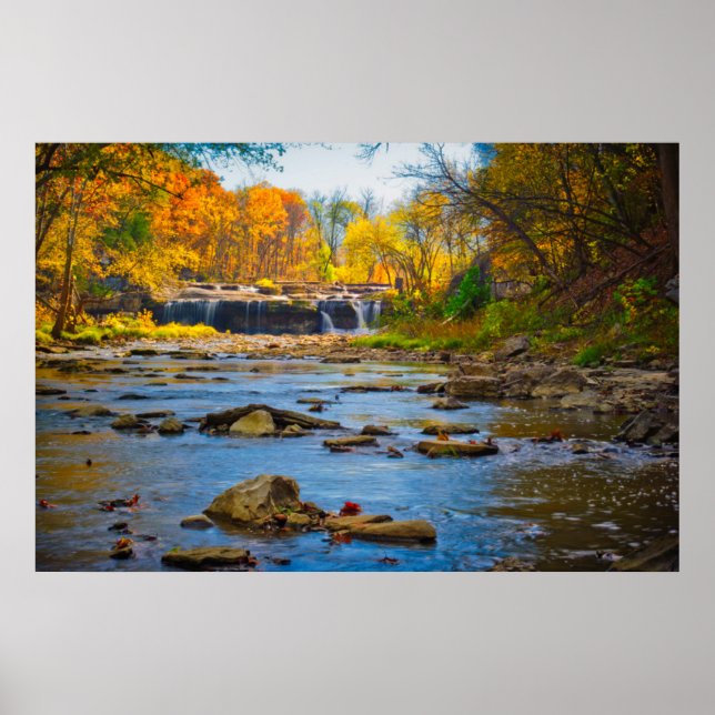 USA, Indiana. Cataract Falls State Recreation Poster (Front)