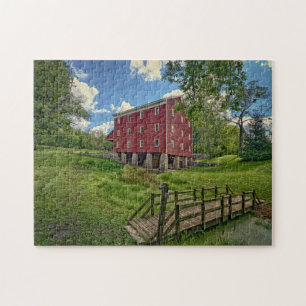 USA, Indiana, Cutler. Adams Mill Jigsaw Puzzle