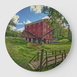 USA, Indiana, Cutler. Adams Mill Large Clock