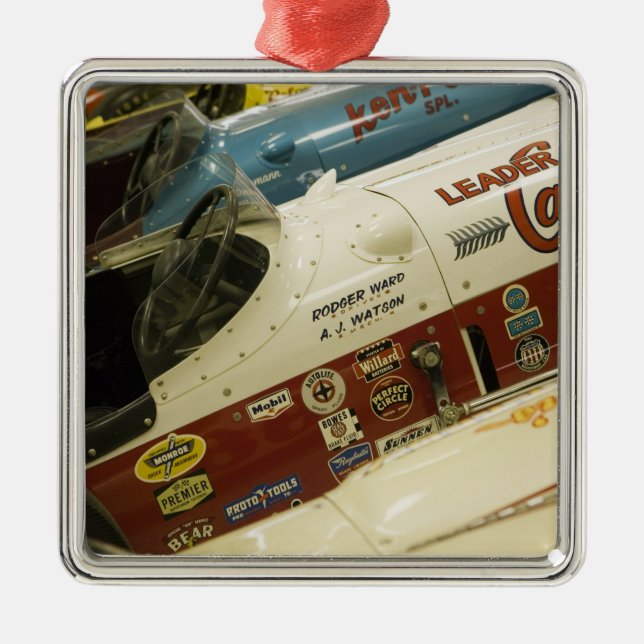 USA, Indiana, Indianapolis: Indianapolis Motor 2 Metal Tree Decoration (Front)