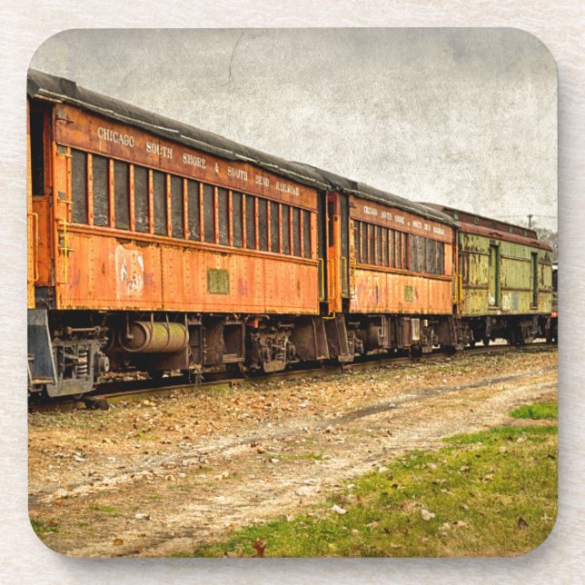 USA, Indiana. The North Mudson Railroad Museum Coaster (Front)