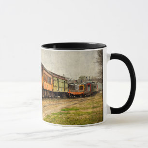 USA, Indiana. The North Mudson Railroad Museum Mug