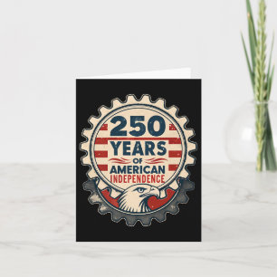 Usa Industry - 250 Years Of American Independence Card