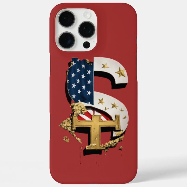 USA-Inspired Dollar Sign Phone Case (Back)