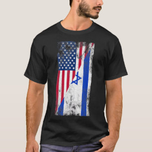 USA Israel Flags - United States of America, Israe T-Shirt