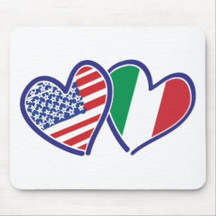 USA---Italy-Love Mouse Mat