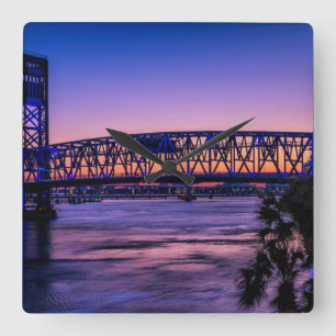 USA, Jacksonville, Florida Square Wall Clock