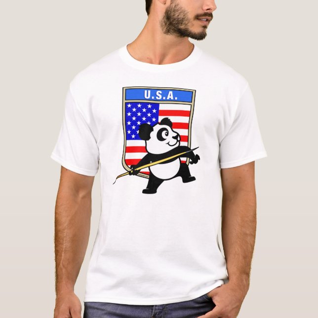 USA Javelin Panda T-Shirt (Front)