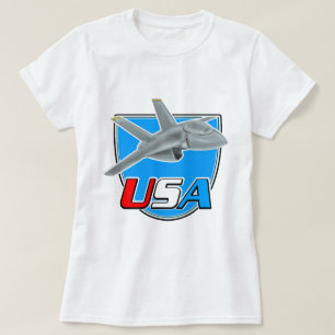 USA jet plane logo T-Shirt