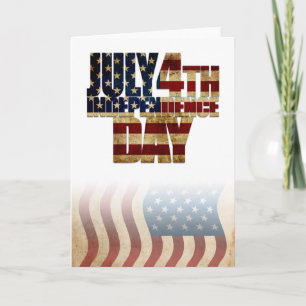 USA July 4th Independence Day Card