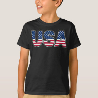 USA-July 4th-Star Border T-Shirt