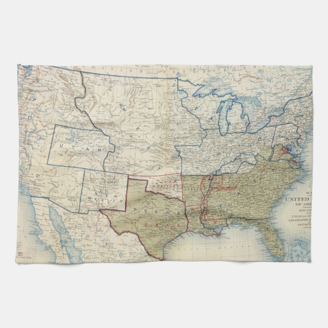 USA June 1861 Tea Towel (Horizontal)