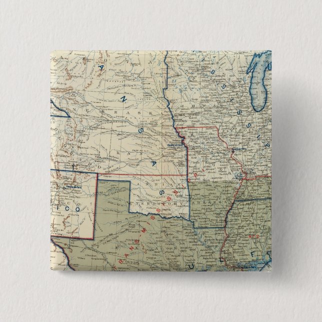 USA June 1862 15 Cm Square Badge (Front)