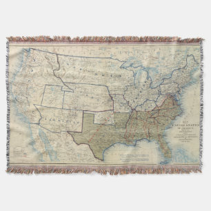 USA June 1864 Throw Blanket