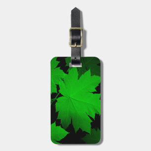 USA, Kansas, Oak Leaves In The Light Luggage Tag