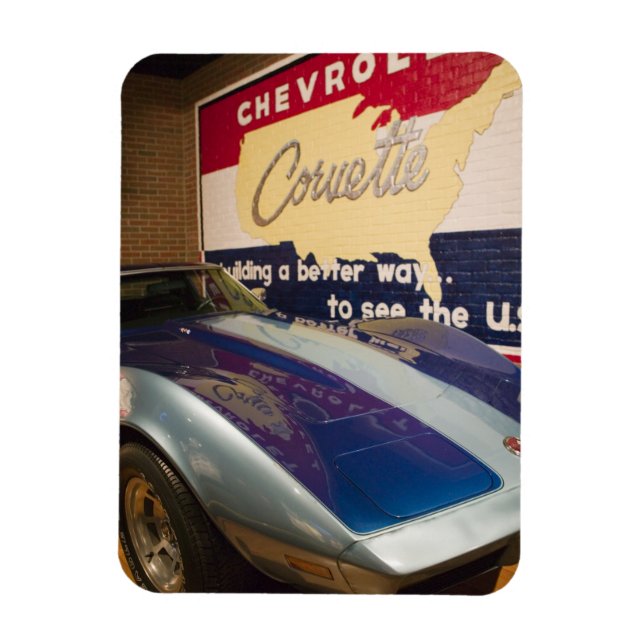 USA, Kentucky, Bowling Green: National Corvette 2 Magnet (Vertical)