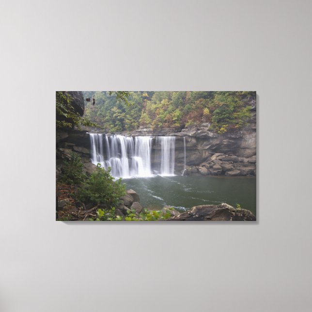 USA - Kentucky. Cumberland Falls on the Canvas Print (Front)