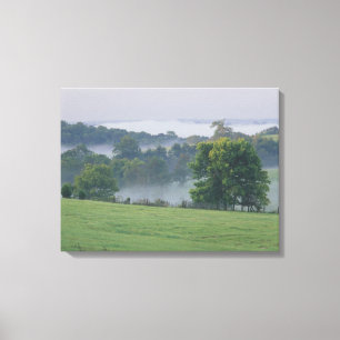 USA, Kentucky. Rolling hills of the Bluegrass Canvas Print