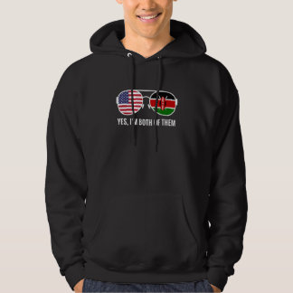 Usa Kenya Flag Sunglasses Kenyan Americans Hoodie