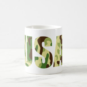 USA khaki camouflage sign Coffee Mug