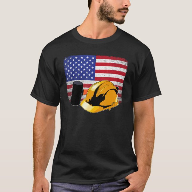 Usa Labour Day  American Labour Movement Tee Men F (Front)